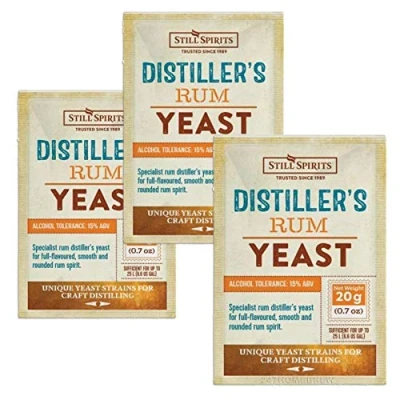 Image of 3X Still Spirits Distillers Rum Yeast 20g for 25L 15% ABV