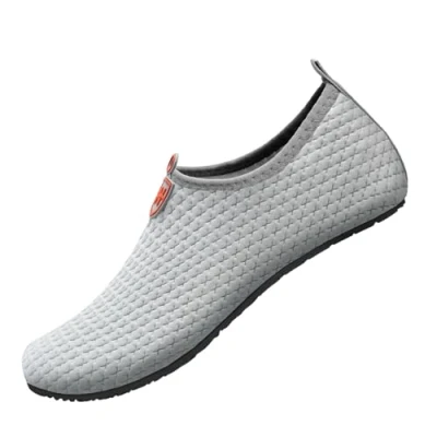 Image of Barefoot Water Shoes Aqua Spotrs Socks Quick Dry Beach Swim Snorkeling Surf Diving Pool Yoga for Mens Womens (Grey, 9/10UK)