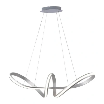 Image of Paul Neuhaus Melinda LED pendant light 38 W dimmable steel grey
