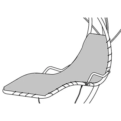 Image of Horizon HANGING SWING CHAIR REPLACEMENT SPARE TEXTILINE SEAT BASE Black, GF10004.BLK