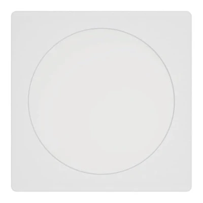 Image of Eglo Recessed LED Ceiling spot Fueva 6, Square Spotlight, lamp Made of Plastic in White, Warm White Cold 16.6 x cm