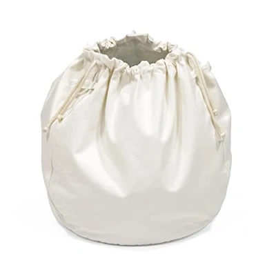 Image of Stokke MuTable Storage Bag, Neutral 2023 Redesign For Small to Medium Sized Toys Made of Soft Cotton + Breathable Mesh Lightweight, Easy Carry &amp; Machine Washable