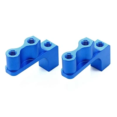 Image of TAMIYA 22030 TD4 Aluminium Steering Servo Holder Set (2) Model Making, Tuning Part, Remote Controlled Vehicle, RC Kit