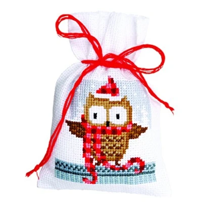 Image of Vervaco Bags Christmas Buddies AIDA Set of 3, White, One Size