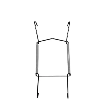 Image of Invisible Plate Hangers for Wall Decorative Dish Display Holders Hanging Wires Spring Hook Holder Fit to Hang on (Black Hanger, 13 19 cm (5 7.5 Inch))