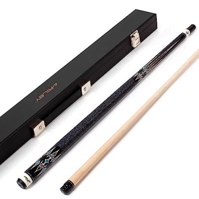 Image of Riley Unisex Centurion American Hard Pool Cue And Case Set, Black, 58 147cm EU