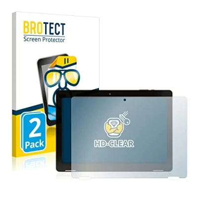 Image of brotect Screen Protector compatible with Hannspree Pad Apollo 2 (2 Pack) HD Clear Protection Film
