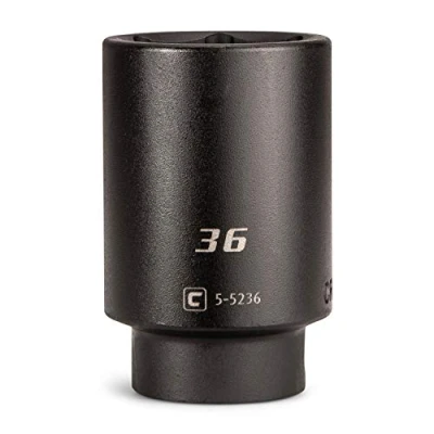Image of Capri Tools 36 mm Deep Impact Socket, 1/2 Inch Drive, 6 Point, Metric