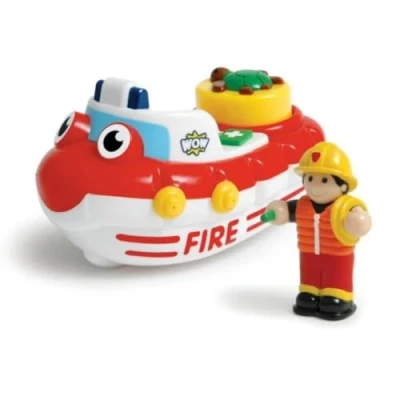 Image of WOW Toys 01017Z Nfelix Bath Boat, Red/Yello, 20.3 x 8.9 12.7 cm