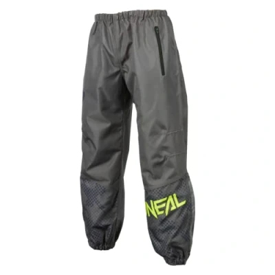 Image of O&#039;Neal Cycling Rain Pants MTB Mountainbike DH Downhill FR Freeride Soft Touch Material, Waterproof Shore V.22 for Men Adult Grey Neon Yellow Size L