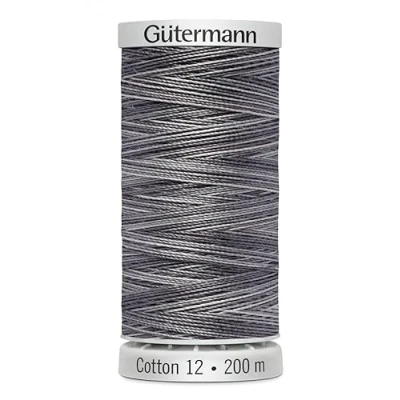 Image of Gutermann No 12 Sulky Cotton Embroidery Thread 200m 4028 Blue, Navy Each