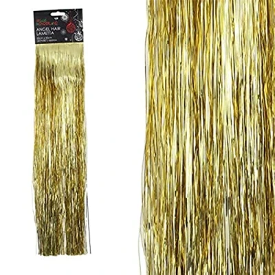 Image of Widdle Wonderland Christmas Lametta Decorative Tinsel Strands Gold
