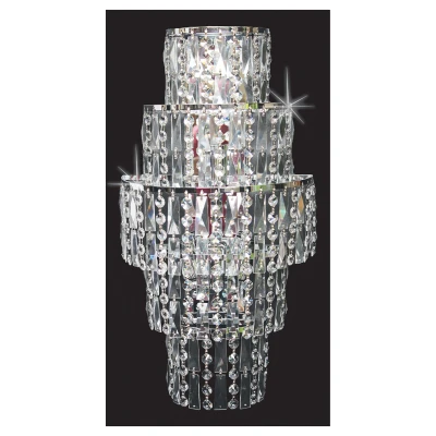 Image of New York 3 Light Polished Chrome Wall
