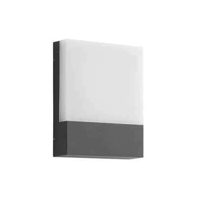Image of Lindby LED Outdoor Wall Light &#039;Vanira&#039; (Modern) in Black Made of Aluminium (1 Source,) from lamp for Exterior/Interior Walls, House, Terrace und Balcony