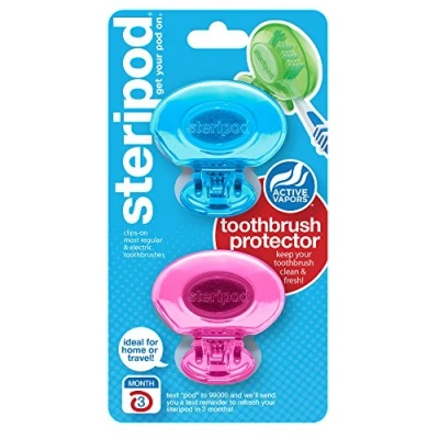 Image of Steripod Clip On Toothbrush Protector 2 Pack