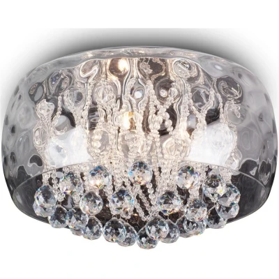 Image of Ice Cylindrical Ceiling Light Chrome