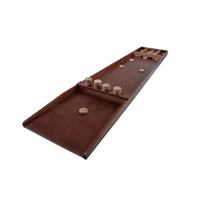 Image of Longfield Games shuffleboard game with 30 discs 200 x 41 cm