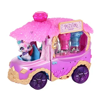 Image of Magic Mixies Potions Truck Playset, Transforms Into A Potion Shop, Create 3 Spells And Surprises For Your Mixlings, Includes 1 Exclusive Mixling,