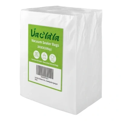 Image of VacYaYa 200 Bags 20x30cm Vacuum Food Sealer Machine Freezer Storage Bags,Vac Seal a Meal with BPA Free and Heavy Duty Sous Vide Vaccume PreCut Bag
