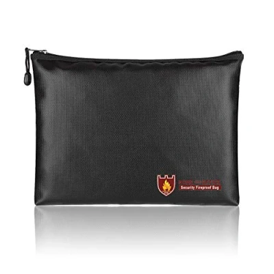 Image of TsunNee Fireproof Document Bag, Waterproof Safe Fire Safety 7.9x11.9inch