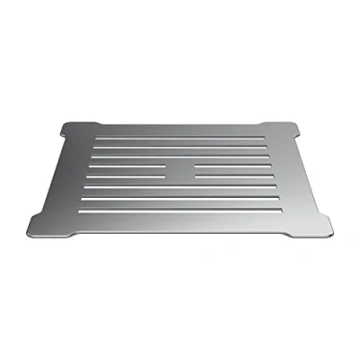 Image of Resin Slimline Shower Tray Grill Waste White with Chrome Top