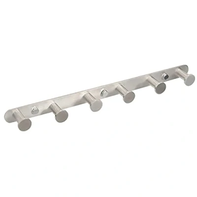 Image of SOMDARHK Coat Hooks Wall Mounted, Heavy Duty Rack for Wall, Stainless Steel Bathroom Hanger 6 Door Hanging Clothes,Towels &amp; Robes,Hats,Keys