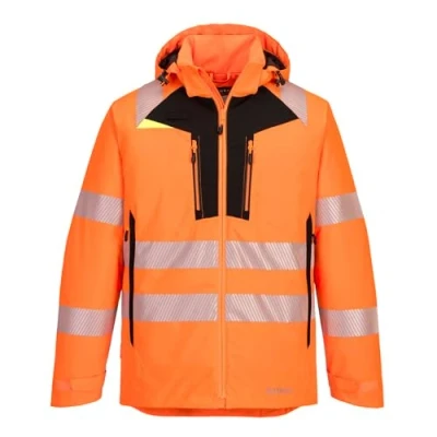 Image of Portwest DX4 Hi Vis Winter Jacket Orange/Black 4XL