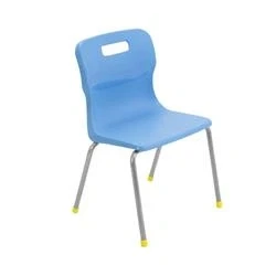 Image of Titan 4 Leg Chair Size 3 350mm Seat Height Sky Blue T13 CB