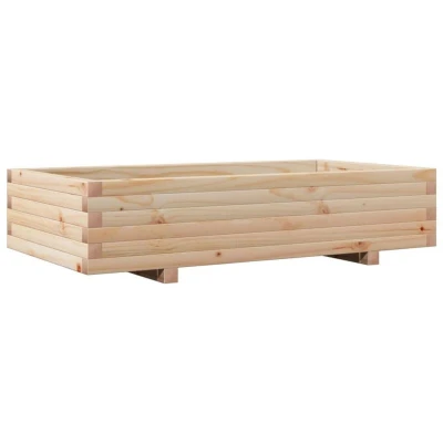 Image of vidaXL Garden Planter 110x60x26.5 cm Solid Wood Pine