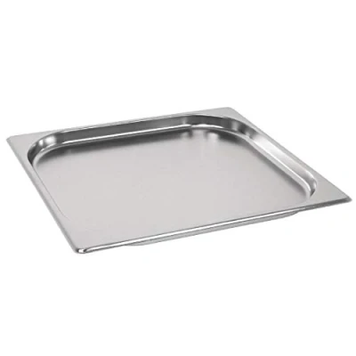 Image of Vogue Stainless Steel GN 2/3 Pan 20mm 325x354mm Food Container Restaurant