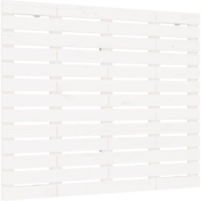 Image of vidaXL Wall Headboard White 141x3x91.5 cm Solid Wood Pine