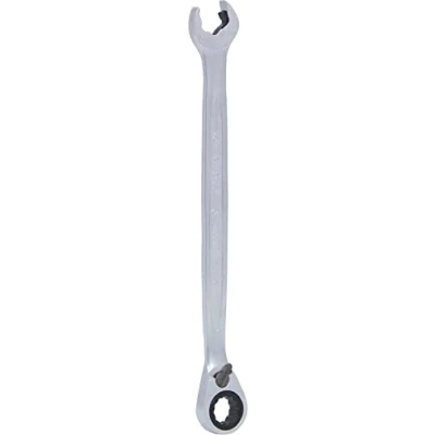 Image of KS Tools 503.5908 DUO GEARplus combination spanner with ratchet mechanism in ring and open jaw, reversible 8mm