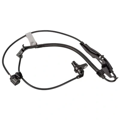 Image of 8954333090, 8954333100, 8954333110, 8954333120 ABS Sensor BLUE PRINT ADBP710002 Front Axle Left with retaining strap 960mm