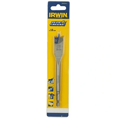 Image of Irwin 10502811 4X Blue Groove Flat Bit, 18mm x 152mm