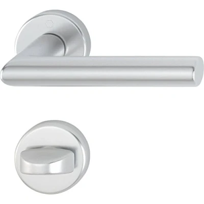 Image of Hoppe Amsterdam with Rosettes 3286551 Toilet Handle, Anodized Silver
