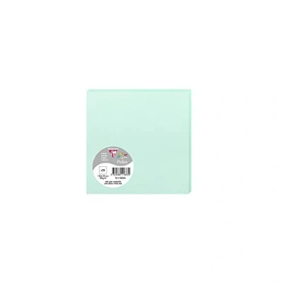 Image of Clairefontaine Ref 11833C Pollen Card (Pack of 25 Sheets) 135 x 135mm Sized, Acid Free, Inkjet &amp; Laser Compatible, Easy to Write On, 210gsm Jade Green