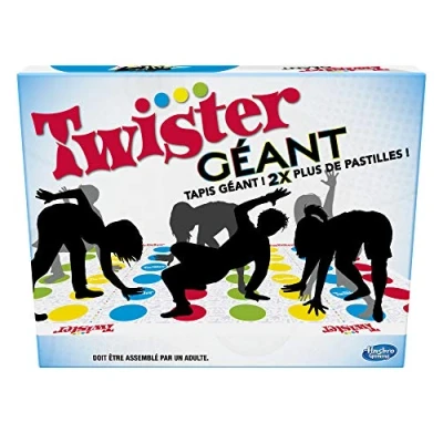 Image of Hasbro Gaming Twister Giant Funny Skill Board Game French Version [Exclusive Amazon]