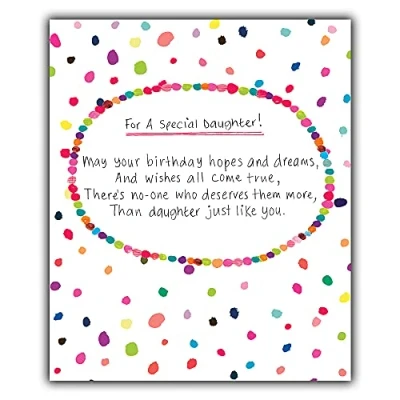 Image of Special Daughter Birthday Card, Card For Daughter, Greeting Cards, Cards