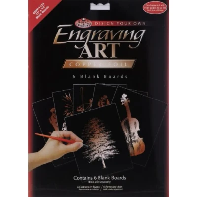 Image of Royal &amp; Langnickel Engraving Art Copper 11 x 14 inch Blank Board (Pack of 6)