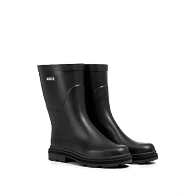 Image of Aigle Men&#039;s mid rain Medium Boot, 4400 Old Rose, 6.5 UK