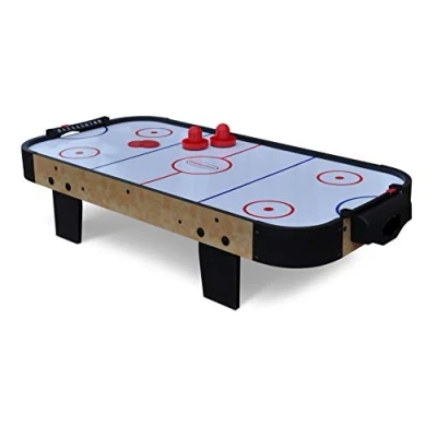 Image of Gamesson Air Hockey Tabletop Game 3&#039; Portable &amp; Easy to Play, Battery Powered Fan Table 2 Player Arcade Party with Pushers Pucks Fun Gift for Children, Kids Adults