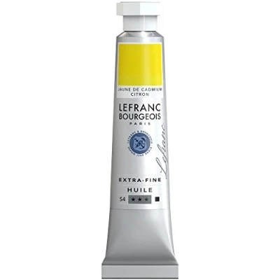 Image of Lefranc Bourgeois Extra Fine oil paints Artist Pigments, based paint, Kadmiumgelb Zitron, 20 ml