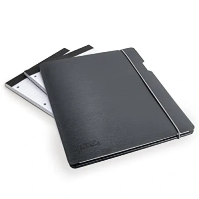 Image of Rapesco 1636 Conference Portfolio Folder and 3 x Refill Pads with 160 Sheets, A4, Black