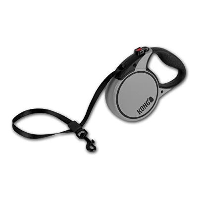 Image of KONG Terrain Retractable Dog Leash, Small, Grey, 5m Tape