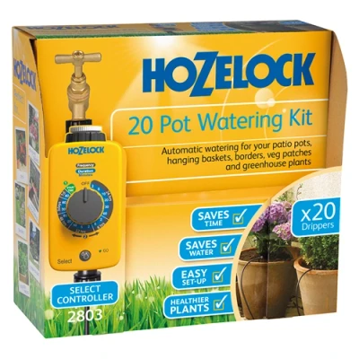 Image of Irrigation kit for 20 pots with time switch Hozelock