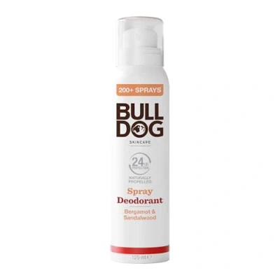 Image of Bulldog Bergamot &amp; Sandalwood Natural Spray Deodorant For Men 125ml