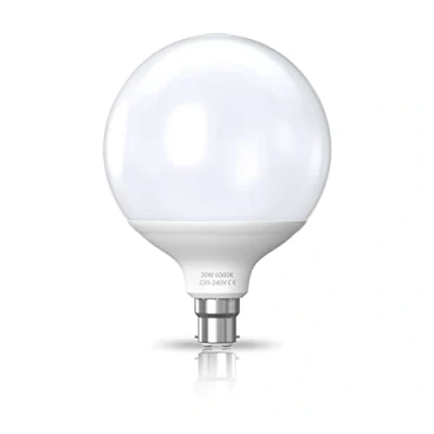 Image of Bonlux 20W G120 B22 LED Globe Light Bulb Bayonet Base Warm White 3000K Milky Lampshade 1500 Lumen Equivalent 200W Incandescent for/Home Decoration Lighting, Non Dimmable