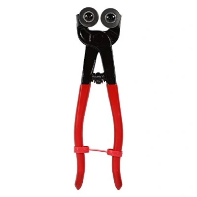 Image of Glass Cutter Samfox 200mm Heavy Duty Mosaic Cut Nippers Ceramic Tile Wheel Wheeled Pliers Tool