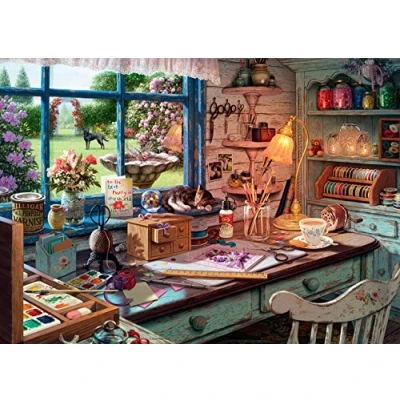 Image of Ravensburger My Haven No 1. The Craft Shed 1000 Piece Jigsaw Puzzles for Adults and Kids Age 12 Years Up