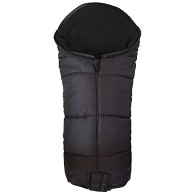 Image of FYLO Universal Deluxe Pushchair Footmuff/Cosy Toes Fits All Pushchairs/Prams/Buggies Black